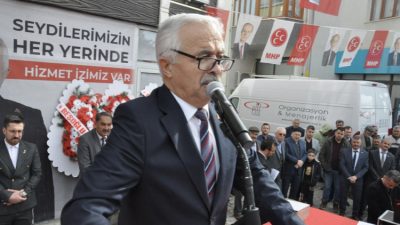Seydiler’de MHP İlçe Seçim İletişim Merkezi açılışı yoğun katılım ile