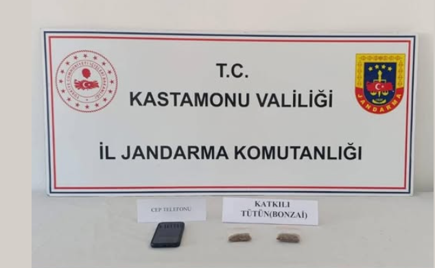 Kastamonu İl Jandarma Komutanlığı ekiplerince gerçekleştirilen aramalarda 15 gram bonzai