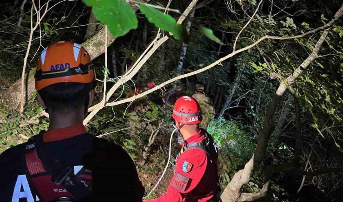 Kastamonu’nun Çatalzeytin ilçesinde dengesini kaybederek uçuruma yuvarlanan şahıs, ekiplerin çalışmasıyla
