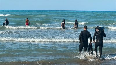 Samsun’un Atakum ilçesinde denize giren bir kadının kaybolduğu yönündeki ihbar