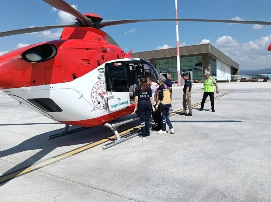 Kastamonu’da evinde düşme sonucu rahatsızlanan 51 yaşındaki hasta, Kastamonu Eğitim