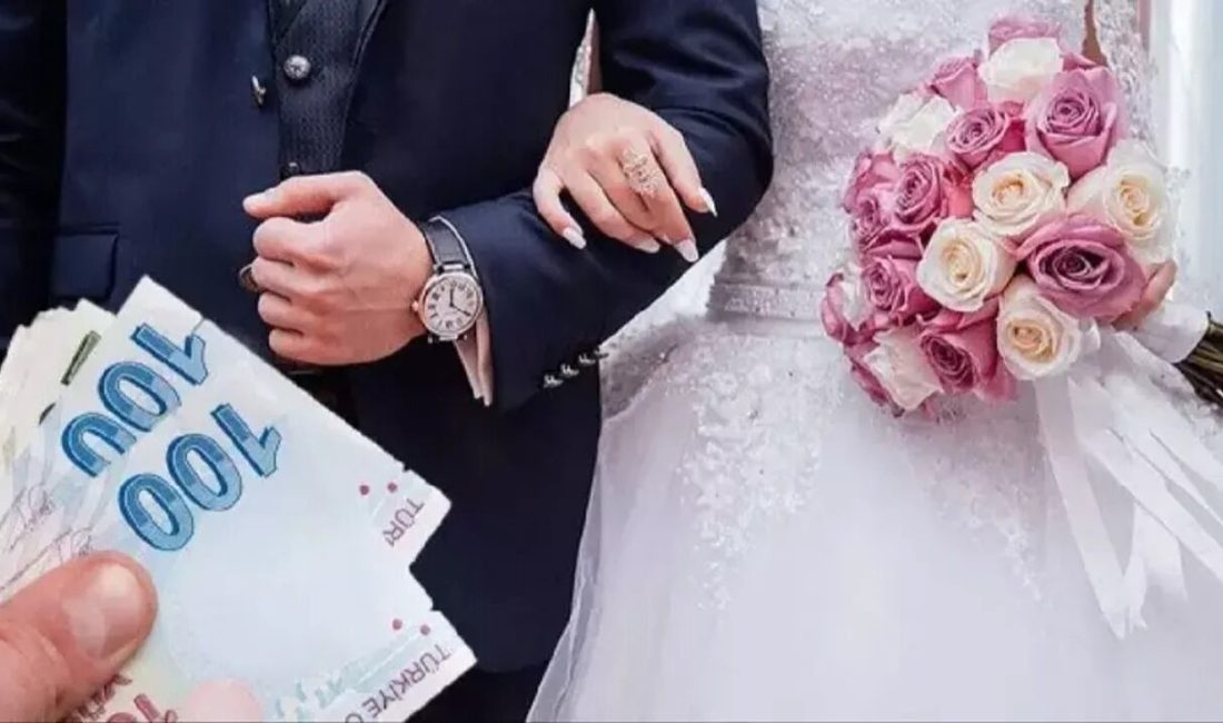 Evlenecek gençlere Aile ve Gençlik Fonu kapsamında sunulan faizsiz evlilik
