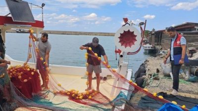 Kastamonu’nun Çatalzeytin ilçesinde yeni av sezonu öncesi balıkçılık faaliyetlerine yönelik
