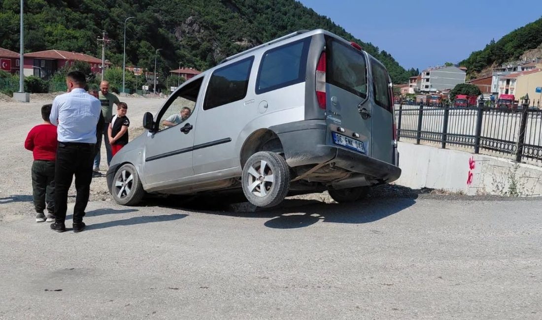 Kastamonu’nun İnebolu ilçesinde yürekleri ağza getiren ancak büyük bir şans
