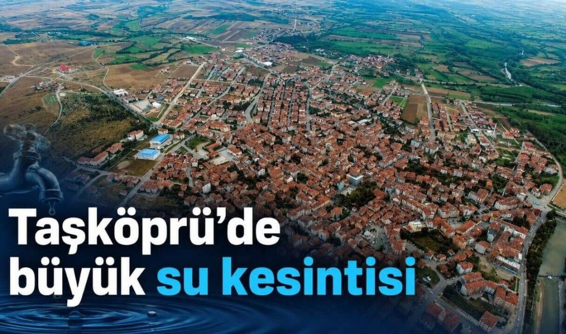 Kastamonu’nun Taşköprü ilçesinde sabahın erken saatlerinde başlayan su kesintisi, ilçe