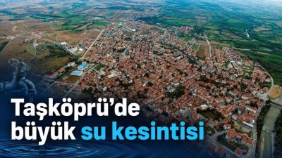 Kastamonu’nun Taşköprü ilçesinde sabahın erken saatlerinde başlayan su kesintisi, ilçe