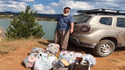 Taşköprü’nün Aşağışehirören Köyü Muhtarı Erdoğan Kaya, Abdalhasan köyünde bulunan Asar