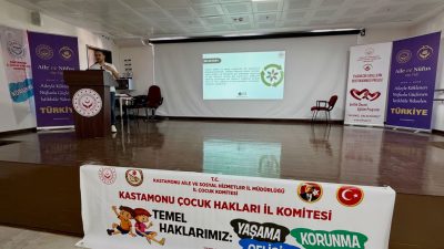 Kastamonu’da Çocuk Hakları Komitesi üyeleri ile devlet koruması altındaki çocuklara