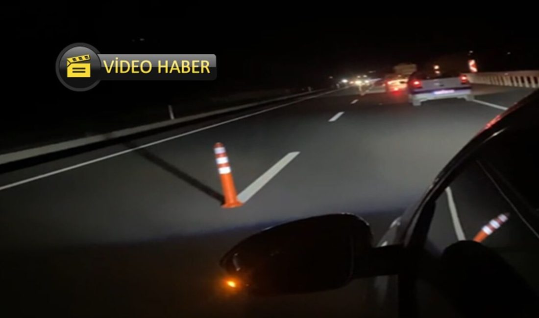 Kastamonu’da; Taşköprü–Hanönü kara yolunda çift şeridin tek şeride düşürülmesi, sürücülere